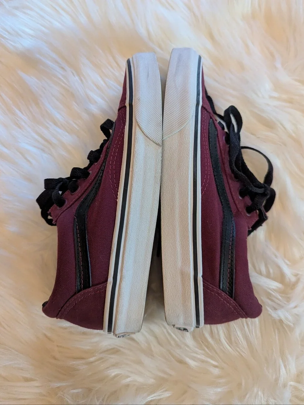 Vans Maroon Low Top Sneakers